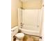 Clean bathroom featuring a tub and shower at 3959 Briarhill Dr, Charlotte, NC 28215