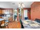 Bright kitchen features ample cabinetry and a breakfast bar at 5702 Prescott Ct, Charlotte, NC 28269