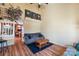 Cozy living room featuring hardwood floors and a comfortable sofa at 5702 Prescott Ct, Charlotte, NC 28269
