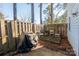 Small patio with grill and space for outdoor seating at 5702 Prescott Ct, Charlotte, NC 28269