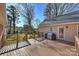 Spacious deck overlooks a fenced backyard at 7135 Folger Dr, Charlotte, NC 28270