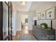 Bright entryway with hardwood floors and decorative accents at 7135 Folger Dr, Charlotte, NC 28270