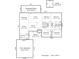 Layout showing the dimensions of the first-floor rooms and attached garage at 8115 Kingsland Dr, Waxhaw, NC 28173