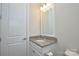 Small bathroom with single sink and granite countertop at 900 Raffaelo Vw, Mount Holly, NC 28120