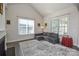 Spacious living room with vaulted ceiling, fireplace and large windows at 900 Raffaelo Vw, Mount Holly, NC 28120