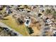 Aerial view of a neighborhood showcasing the community layout and landscaping at 103 Glenholden Ln, Mooresville, NC 28115