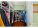 Large walk-in closet with ample shelving and hanging space at 104 Lazenby Dr, Fort Mill, SC 29715