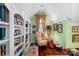 Cozy reading nook with comfy chair and built in bookshelf at 104 Lazenby Dr, Fort Mill, SC 29715