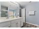 Modern bathroom with double vanity and large shower at 109 Copes Ct, York, SC 29732