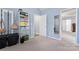 Organized closet with shelving and hanging space for clothes at 109 Copes Ct, York, SC 29732