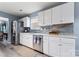 Modern kitchen with stainless steel appliances and white cabinets at 109 Copes Ct, York, SC 29732