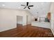 Spacious living room with hardwood floors and high ceilings at 109 Washburn Range Dr, Mooresville, NC 28115