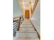 Staircase with metal railing and wood accents at 11270 Widenhouse Rd, Midland, NC 28107