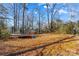 Large backyard with trampoline and trees at 116 Westover Ave, Kannapolis, NC 28081