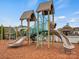 Modern playground with slides and climbing structures at 12515 Bryton Ridge Pkwy, Huntersville, NC 28078