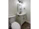 Stylish bathroom with a white vanity and black fixtures at 139 Elysian Dr, Mooresville, NC 28117