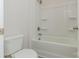 Clean bathroom with a tub, shower, and built-in shelving at 2238 Catawba Trace Dr, Catawba, NC 28609