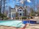 Inviting condo community boasting swimming pool, hot tub, and well-maintained exterior for upscale living at 2502 Cranbrook Ln # 4, Charlotte, NC 28207