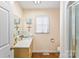 Bathroom with single vanity and shower at 2590 Pierson St, Newton, NC 28658