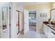 Bathroom with shower, toilet, and access to the main bedroom at 2706 White Pines Ct, Monroe, NC 28112