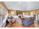 Cozy living room with fireplace and hardwood floors at 2706 White Pines Ct, Monroe, NC 28112