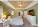 Main bedroom with a dresser, large TV, and walk-in closet at 2706 White Pines Ct, Monroe, NC 28112