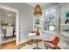 Cozy breakfast nook with built-in shelving and a window seat at 2912 Park Rd, Charlotte, NC 28209