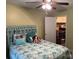 Bedroom with teal walls and a mermaid-themed room at 3165 Wimbledon Ln, Rock Hill, SC 29732