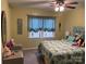 Bedroom with light teal walls and mermaid bedding at 3165 Wimbledon Ln, Rock Hill, SC 29732