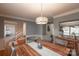 Dining room with hardwood floors, light gray walls, and a wooden table at 3165 Wimbledon Ln, Rock Hill, SC 29732