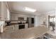 Kitchen with stainless steel appliances and light gray cabinets at 3165 Wimbledon Ln, Rock Hill, SC 29732