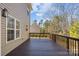 Spacious deck overlooks wooded backyard at 4119 Flint Dr, Lancaster, SC 29720