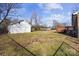 Large backyard with detached garage and deck at 4804 Chapel Grove Rd, Gastonia, NC 28052