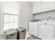 Functional laundry room with modern appliances, ample cabinet space, and natural light at 503 Bridgestone Ct, Gastonia, NC 28056