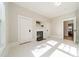 Bright bedroom with fireplace, built-ins and hardwood floors at 506 S Chester St, Gastonia, NC 28052