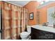 Updated bathroom with vanity, toilet and shower at 5915 Quail Hollow Rd # E, Charlotte, NC 28210