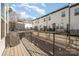 Private deck with a built-in grill and views of the townhomes at 6027 Towering Oaks Dr, Charlotte, NC 28205