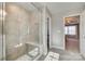 Bathroom with a large glass shower and bench at 6265 Six String Ct, Fort Mill, SC 29708