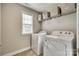 Laundry room with washer, dryer, and storage at 6265 Six String Ct, Fort Mill, SC 29708