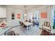 Charming dining area with white table and chairs near kitchen at 6417 Union Station Ct, Charlotte, NC 28210