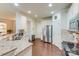 Modern kitchen with stainless steel appliances and ample cabinet space at 6417 Union Station Ct, Charlotte, NC 28210