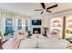 Bright living room with a fireplace, built-in shelving, and comfortable seating at 6417 Union Station Ct, Charlotte, NC 28210