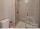 Clean shower with glass enclosure at 8465 Ramath Dr, Charlotte, NC 28211