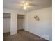 Bedroom with double closets and painted accent wall at 940 Valley Dr, Newton, NC 28658