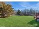 Large backyard with green grass and firepit at 9938 Sandra Ln, Fort Mill, SC 29707