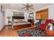 Main bedroom with a king-size bed and an ensuite bathroom at 9938 Sandra Ln, Fort Mill, SC 29707