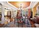 Formal dining room featuring a round table and hardwood floors at 2087 Yellowstone Dr, Fort Mill, SC 29707