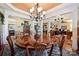 Spacious dining room with hardwood floors and a chandelier at 2087 Yellowstone Dr, Fort Mill, SC 29707