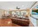 Spacious great room with hardwood floors and a fireplace at 2087 Yellowstone Dr, Fort Mill, SC 29707
