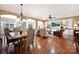 Open concept great room with hardwood floors and built-ins at 2087 Yellowstone Dr, Fort Mill, SC 29707